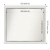 Amanti Art White Bathroom Mirror for Over Sink, 24x37 Custom Made Eva White Silver Narrow Rectangle Vanity Mirror, Large Modern Wood Frame, Hangs Horizonally and Vertically, Wall Decor view 4
