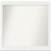 Amanti Art White Bathroom Mirror for Over Sink, 23x43 Custom Made Vanity White Narrow Rectangle Vanity Mirror, Large Casual Wood Frame, Hangs Horizonally and Vertically, Wall Decor view 1