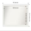Amanti Art White Bathroom Mirror for Over Sink, 23x43 Custom Made Vanity White Narrow Rectangle Vanity Mirror, Large Casual Wood Frame, Hangs Horizonally and Vertically, Wall Decor view 4