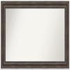Amanti Art Brown Bathroom Mirror for Over Sink, 27x43 Custom Made Rustic Pine Brown Rectangle Vanity Mirror, Large Country Rustic Wood Frame, Hangs Horizonally and Vertically, Wall Decor view 1