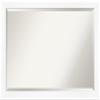 Amanti Art White Bathroom Mirror for Over Sink, 27x39 Cabinet White Narrow Rectangle Vanity Mirror, Large Modern Frame, Hangs Horizonally and Vertically, Bathroom Wall Decor, Beveled Edge view 1