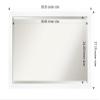 Amanti Art White Bathroom Mirror for Over Sink, 27x39 Cabinet White Narrow Rectangle Vanity Mirror, Large Modern Frame, Hangs Horizonally and Vertically, Bathroom Wall Decor, Beveled Edge view 4