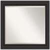Amanti Art Black Bathroom Mirror for Over Sink, 27x33 Shipwreck Black Rectangle Vanity Mirror, Large Country Rustic Frame, Hangs Horizonally and Vertically, Bathroom Wall Decor, Beveled Edge view 1