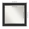 Amanti Art Black Bathroom Mirror for Over Sink, 27x33 Shipwreck Black Rectangle Vanity Mirror, Large Country Rustic Frame, Hangs Horizonally and Vertically, Bathroom Wall Decor, Beveled Edge view 4