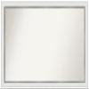 Amanti Art White Bathroom Mirror for Over Sink, 24x41 Custom Made Eva White Silver Narrow Rectangle Vanity Mirror, Large Modern Wood Frame, Hangs Horizonally and Vertically, Wall Decor view 1