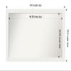 Amanti Art White Bathroom Mirror for Over Sink, 25x43 Custom Made Vanity White Narrow Rectangle Vanity Mirror, Large Casual Wood Frame, Hangs Horizonally and Vertically, Wall Decor view 4