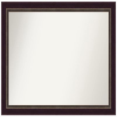 Amanti Art Bronze Bathroom Mirror for Over Sink, 27x38 Custom Made Signore Bronze Rectangle Vanity Mirror, Large Traditional Wood Frame, Hangs Horizonally and Vertically, Wall Decor