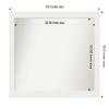 Amanti Art White Bathroom Mirror for Over Sink, 25x33 Custom Made Vanity White Narrow Rectangle Vanity Mirror, Large Casual Wood Frame, Hangs Horizonally and Vertically, Wall Decor view 4
