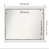 Amanti Art White Bathroom Mirror for Over Sink, 23x43 Custom Made Eva White Silver Narrow Rectangle Vanity Mirror, Large Modern Wood Frame, Hangs Horizonally and Vertically, Wall Decor view 4