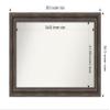 Amanti Art Brown Bathroom Mirror for Over Sink, 26x39 Custom Made Rustic Pine Brown Rectangle Vanity Mirror, Large Country Rustic Wood Frame, Hangs Horizonally and Vertically, Wall Decor view 4