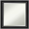 Amanti Art Black Bathroom Mirror for Over Sink, 24x20 Grand Black Narrow Rectangle Vanity Mirror, Small Casual Frame, Hangs Horizonally and Vertically, Bathroom Wall Decor, Beveled Edge view 1