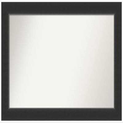 Amanti Art Black Bathroom Mirror for Over Sink, 25x41 Custom Made Corvino Black Rectangle Vanity Mirror, Large Modern Wood Frame, Hangs Horizonally and Vertically, Wall Decor