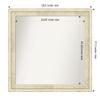 Amanti Art White Bathroom Mirror for Over Sink, 27x28 Custom Made Country White Wash Rectangle Vanity Mirror, Medium Country Rustic Wood Frame, Hangs Horizonally and Vertically, Wall Decor view 4
