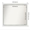 Amanti Art White Bathroom Mirror for Over Sink, 28x43 Custom Made Eva White Silver Narrow Rectangle Vanity Mirror, Large Modern Wood Frame, Hangs Horizonally and Vertically, Wall Decor view 4