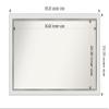 Amanti Art White Bathroom Mirror for Over Sink, 23x39 Custom Made Eva White Silver Narrow Rectangle Vanity Mirror, Large Modern Wood Frame, Hangs Horizonally and Vertically, Wall Decor view 4