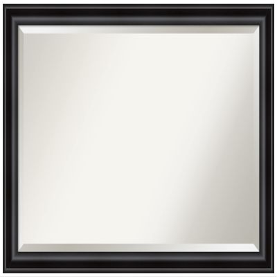 Amanti Art Black Bathroom Mirror for Over Sink, 28x40 Grand Black Narrow Rectangle Vanity Mirror, Large Casual Frame, Hangs Horizonally and Vertically, Bathroom Wall Decor, Beveled Edge