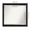 Amanti Art Black Bathroom Mirror for Over Sink, 28x40 Grand Black Narrow Rectangle Vanity Mirror, Large Casual Frame, Hangs Horizonally and Vertically, Bathroom Wall Decor, Beveled Edge view 4