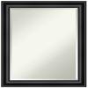 Amanti Art Black Bathroom Mirror for Over Sink, 28x22 Grand Black Narrow Rectangle Vanity Mirror, Medium Casual Frame, Hangs Horizonally and Vertically, Bathroom Wall Decor, Beveled Edge view 1