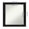 Amanti Art Black Bathroom Mirror for Over Sink, 28x22 Grand Black Narrow Rectangle Vanity Mirror, Medium Casual Frame, Hangs Horizonally and Vertically, Bathroom Wall Decor, Beveled Edge view 4