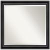 Amanti Art Black Bathroom Mirror for Over Sink, 26x32 Grand Black Narrow Rectangle Vanity Mirror, Large Casual Frame, Hangs Horizonally and Vertically, Bathroom Wall Decor, Beveled Edge view 1