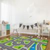 Cartoon City Road House Area Rug, Cute Children Crawling Nursery Carpet, Large Rug Soft Non-Slip Washable Light Weight for Living Room Bedroom Dining Room Boy Girl Hallway Decor5 x 7ft view 4