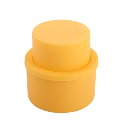Bottle Pump Caps, Plastic Soda Bottle Saver Stopper, Keep Your Drink Fizzy Reusable Silicone Leakproof Wine Bottle Stopper(Orange)