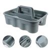 Mikikit Black Storage Plastic Cleaning Basket Multi Compartments Tool Organizer view 3