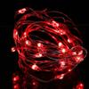 anso 5V USB LED String Lights Fairy 20M 10M 5M Silver Wire Waterproof Garland Home Decor (Red,5m 50leds) view 1