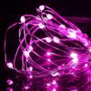anso 5V USB LED String Lights Fairy 20M 10M 5M Silver Wire Waterproof Garland Home Decor (Pink,5m 50leds) view 1