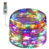 anso 5V USB LED String Lights Fairy 20M 10M 5M Silver Wire Waterproof Garland Home Decor (Pink,5m 50leds) view 2