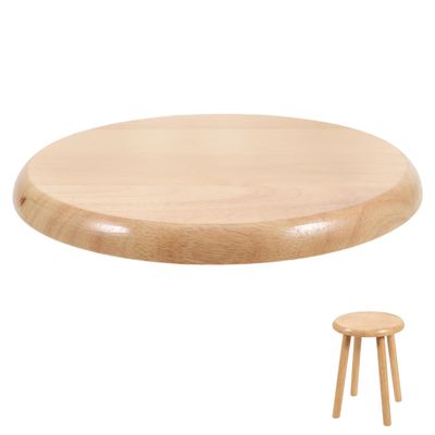 Veemoon Round Wooden Stool Seat Replacement Heavy Duty Bar Chair Seat Board Solid Wood Stool Top, Smooth Touch Small Chair Pads for Bars, Dining, Home (Width 11.59in, 0.79in Thick)