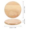 Veemoon Round Wooden Stool Seat Replacement Heavy Duty Bar Chair Seat Board Solid Wood Stool Top, Smooth Touch Small Chair Pads for Bars, Dining, Home (Width 11.59in, 0.79in Thick) view 2