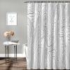 Fabric Shower Curtain with Hooks Top View Topographic White Waterproof & Washable Bathroom Curtains Accessories Funny Shower Curtain Set for Women Men Kids 72x78 inch Abstract Mountain Lines view 2