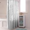 Fabric Shower Curtain with Hooks Top View Topographic White Waterproof & Washable Bathroom Curtains Accessories Funny Shower Curtain Set for Women Men Kids 72x78 inch Abstract Mountain Lines view 3