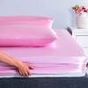 Phoenix Citadel All Season Silk Satin 7 Pieces Comforter Set Oversized Queen Pink (Comforter + Flat Sheet + Fitted Sheet 16'' & 4 Pillowcases) 500 GSM Comforter Sheet Set Wrinkle & Fade Resistant view 4