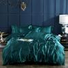 All Season Silk Satin 7 Pieces Comforter Set Oversized Queen Teal Green ( Comforter + Flat Sheet + Fitted Sheet 16'' & 4 Pillowcases ) 500 GSM Comforter Sheet Set Wrinkle & Fade Resistant view 4