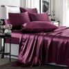 Phoenix Citadel All Season Silk Satin 7 Pieces Comforter Set Full Wine (Comforter + Flat Sheet + Fitted Sheet 16'' & 4 Pillowcases) 500 GSM Comforter Sheet Set Wrinkle & Fade Resistant view 3