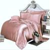 Phoenix Citadel All Season Silk Satin 7 Pieces Comforter Set Full Salmon (Comforter + Flat Sheet + Fitted Sheet 16'' & 4 Pillowcases) 500 GSM Comforter Sheet Set Wrinkle & Fade Resistant view 1
