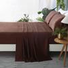 Phoenix Citadel All Season Silk Satin 7 Pieces Comforter Set Alaska King Chocolate (Comforter + Flat Sheet + Fitted Sheet 16'' & 4 Pillowcases) 500 GSM Comforter Sheet Set Wrinkle & Fade Resistant view 3