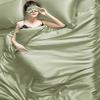 Phoenix Citadel All Season Silk Satin 7 Pieces Comforter Set Twin Sage (Comforter + Flat Sheet + Fitted Sheet 16'' & 4 Pillowcases) 500 GSM Comforter Sheet Set Wrinkle & Fade Resistant view 2