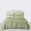 Phoenix Citadel All Season Silk Satin 7 Pieces Comforter Set Twin Sage (Comforter + Flat Sheet + Fitted Sheet 16'' & 4 Pillowcases) 500 GSM Comforter Sheet Set Wrinkle & Fade Resistant view 4