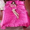Phoenix Citadel All Season Silk Satin 7 Pieces Comforter Set Full Hot Pink (Comforter + Flat Sheet + Fitted Sheet 16'' & 4 Pillowcases) 500 GSM Comforter Sheet Set Wrinkle & Fade Resistant view 3