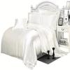 Phoenix Citadel All Season Silk Satin 7 Pieces Comforter Set Queen White (Comforter + Flat Sheet + Fitted Sheet 16'' & 4 Pillowcases) 500 GSM Comforter Sheet Set Wrinkle & Fade Resistant view 1