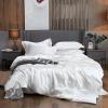 Phoenix Citadel All Season Silk Satin 7 Pieces Comforter Set Queen White (Comforter + Flat Sheet + Fitted Sheet 16'' & 4 Pillowcases) 500 GSM Comforter Sheet Set Wrinkle & Fade Resistant view 2