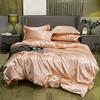Phoenix Citadel All Season Silk Satin 7 Pieces Comforter Set California King Peach (Comforter + Flat Sheet + Fitted Sheet 16'' & 4 Pillowcases) 500 GSM Comforter Sheet Set Wrinkle & Fade Resistant view 2