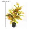 Simulation Potted Plants Bonsai Tree Artificial Tree Height 35 Inch, Faux Bonsai Laurel Tree, Suitable for Home Office Decoration Indoor Faux Plants Fake Plant Greenery Decor for Desk view 2