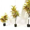 Simulation Potted Plants Bonsai Tree Artificial Tree Height 35 Inch, Faux Bonsai Laurel Tree, Suitable for Home Office Decoration Indoor Faux Plants Fake Plant Greenery Decor for Desk view 4