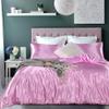 Phoenix Citadel All Season Silk Satin 7 Pieces Comforter Set Queen Pink (Comforter + Flat Sheet + Fitted Sheet 16'' & 4 Pillowcases) 500 GSM Comforter Sheet Set Wrinkle & Fade Resistant view 3