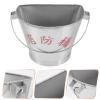 Cabilock Stainless Steel Sand Bucket for Firefighters Lightweight Emergency Pail with Handle Design for Fire Stations and Home Use view 2
