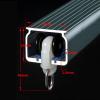 Ceiling Curtain Track, 1.2mm Wall Thickness, Windows Ceiling Track, Wall Divider Curtain, Curtain Rail System, 3 Meters, 5 Meters, For Bay Windows Home Room Divider Curtain Rail(Color:B-wall mount,Siz view 3